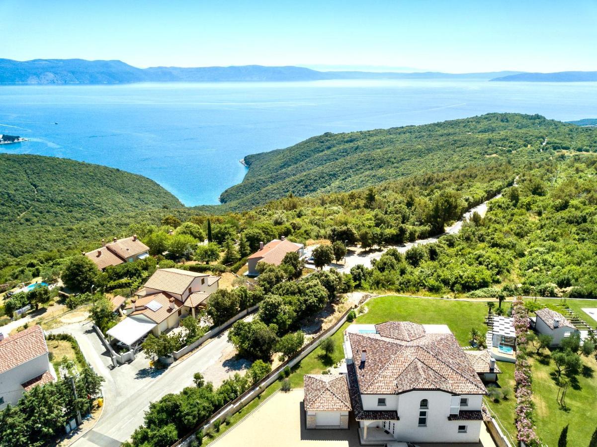 Luxury Panorama Vila With Amazing Seaview In Gondolici 7 Km From Rabac Labin  Buitenkant foto