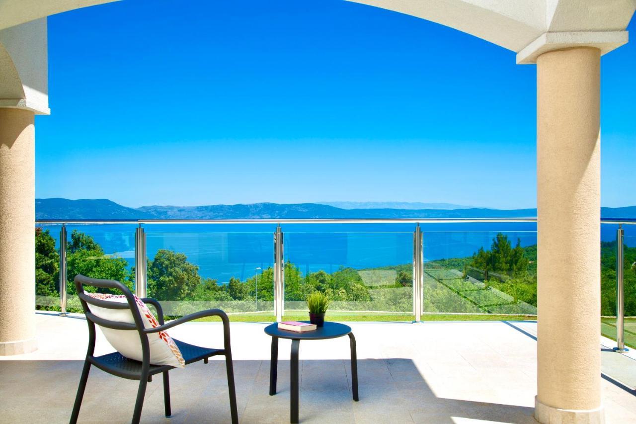 Luxury Panorama Vila With Amazing Seaview In Gondolici 7 Km From Rabac Labin  Buitenkant foto